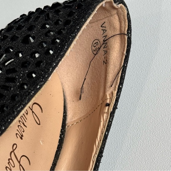 Lauren Lorraine beaded/ jeweled black platform heels ❤️ - Picture 8 of 8